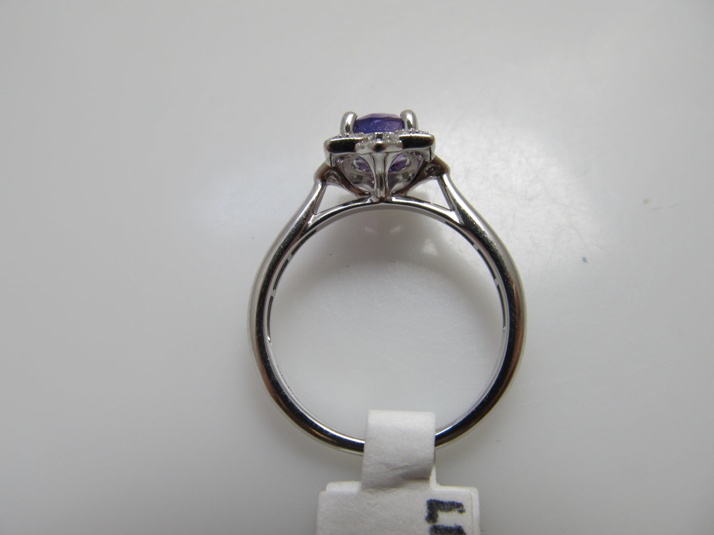 Gabriel & Co amethyst diamond ring
