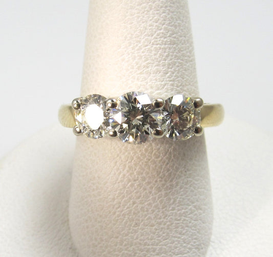3 stone diamond ring, Antique jewelry, Victorious, Cape May