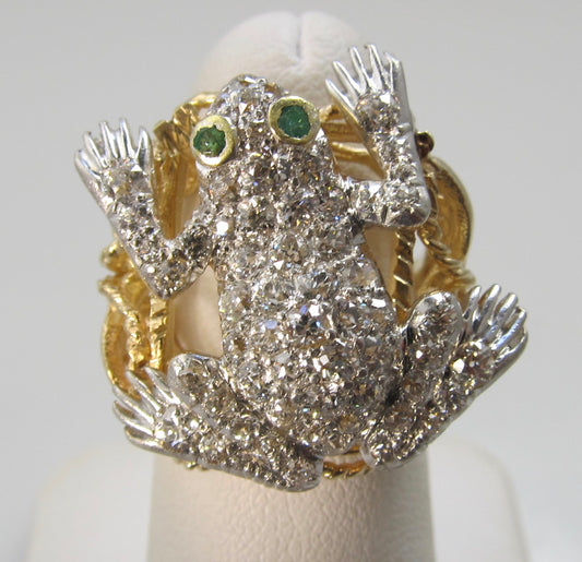 1.25ct diamond frog ring