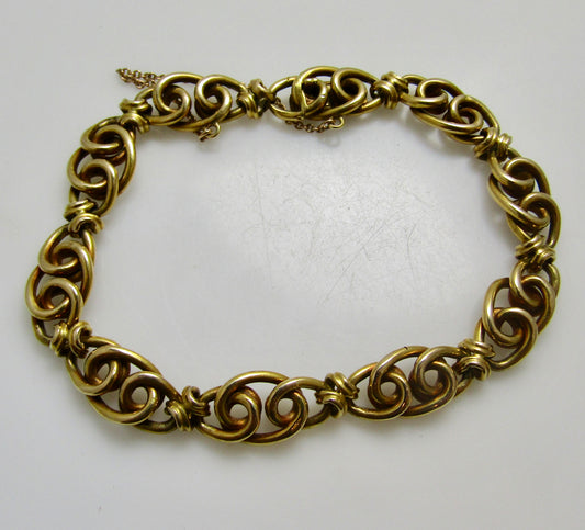 Antique French 18k link bracelet