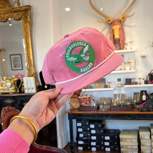 Vintage Eagles patch hat pink