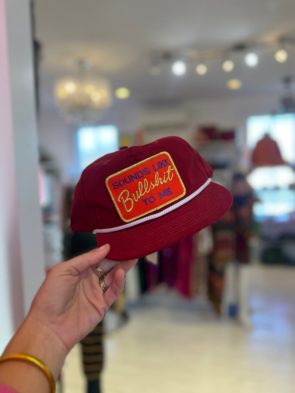 Sounds like bullshit to me vintage patch hat