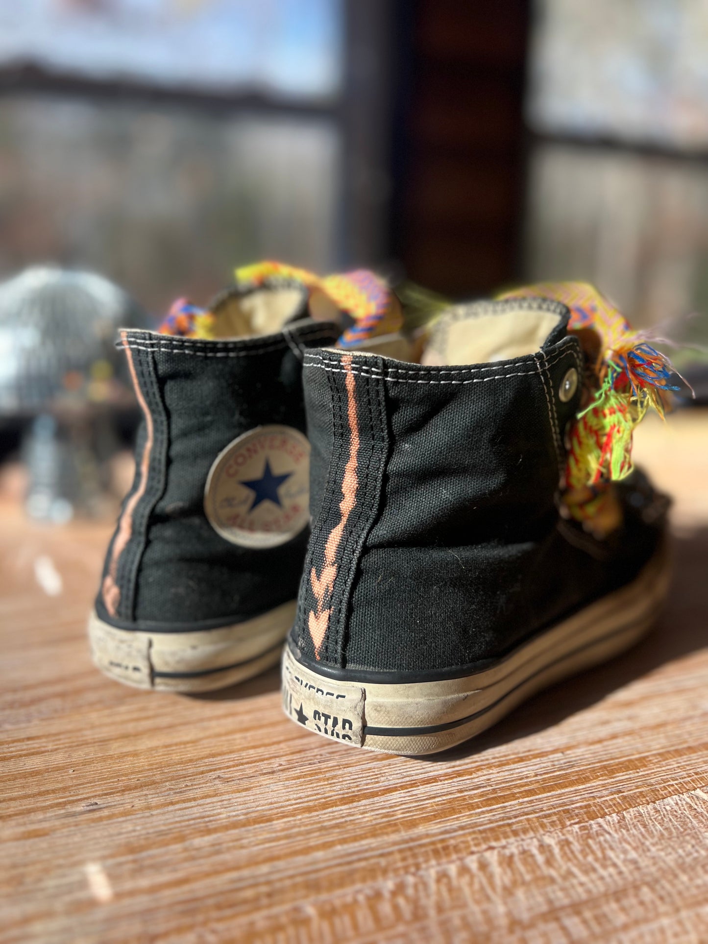Custom Victorious Sneaks. Re-done by hand.