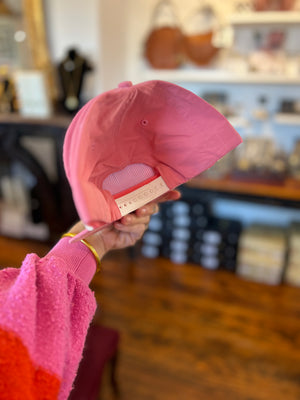 Vintage Eagles patch hat pink