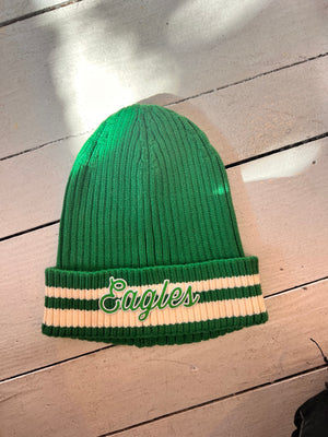 Vintage Eagles patch baby eagles green beanie