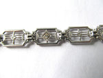 antique filigree diamond bracelet