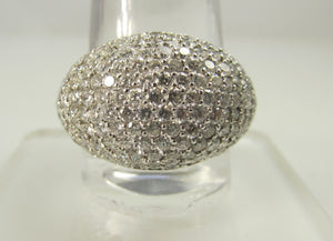 Estate pave set diamond ring, victorious cape may