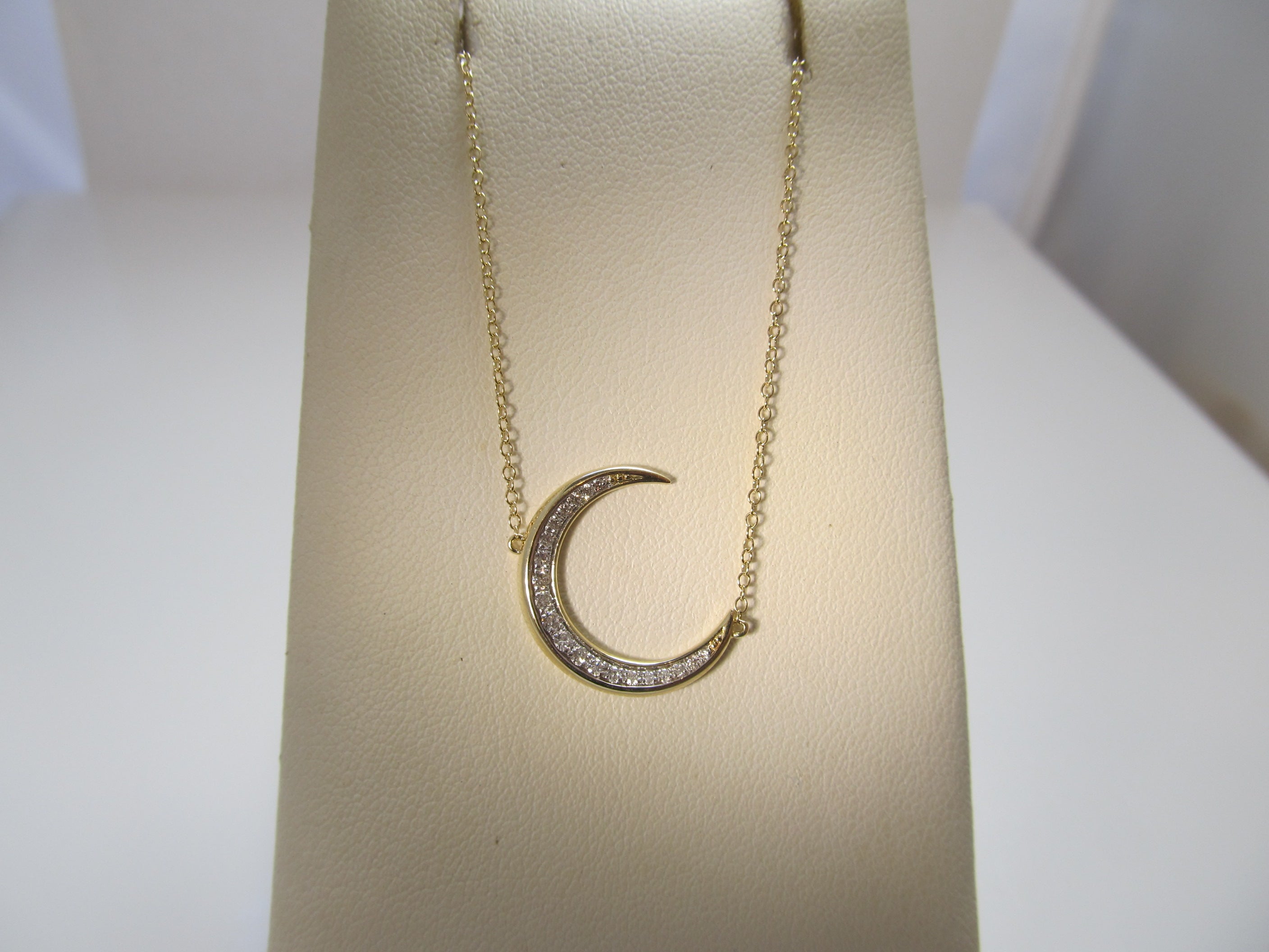 Gabriel & Co crescent moon necklace