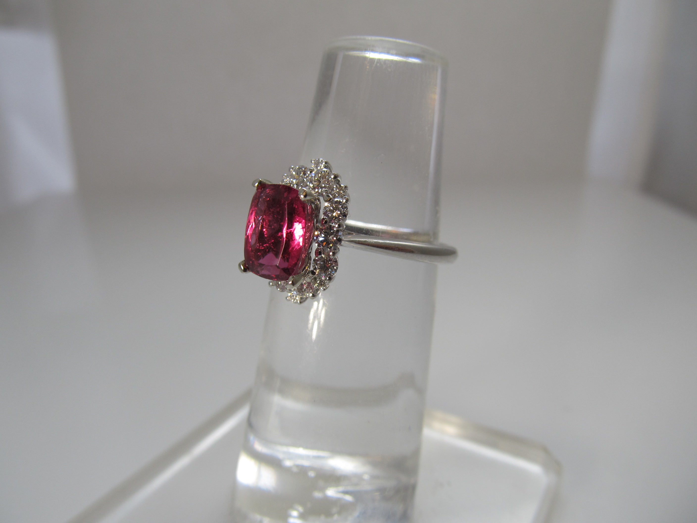 Gabriel & Co rubellite tourmaline ring