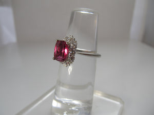 Gabriel & Co rubellite tourmaline ring