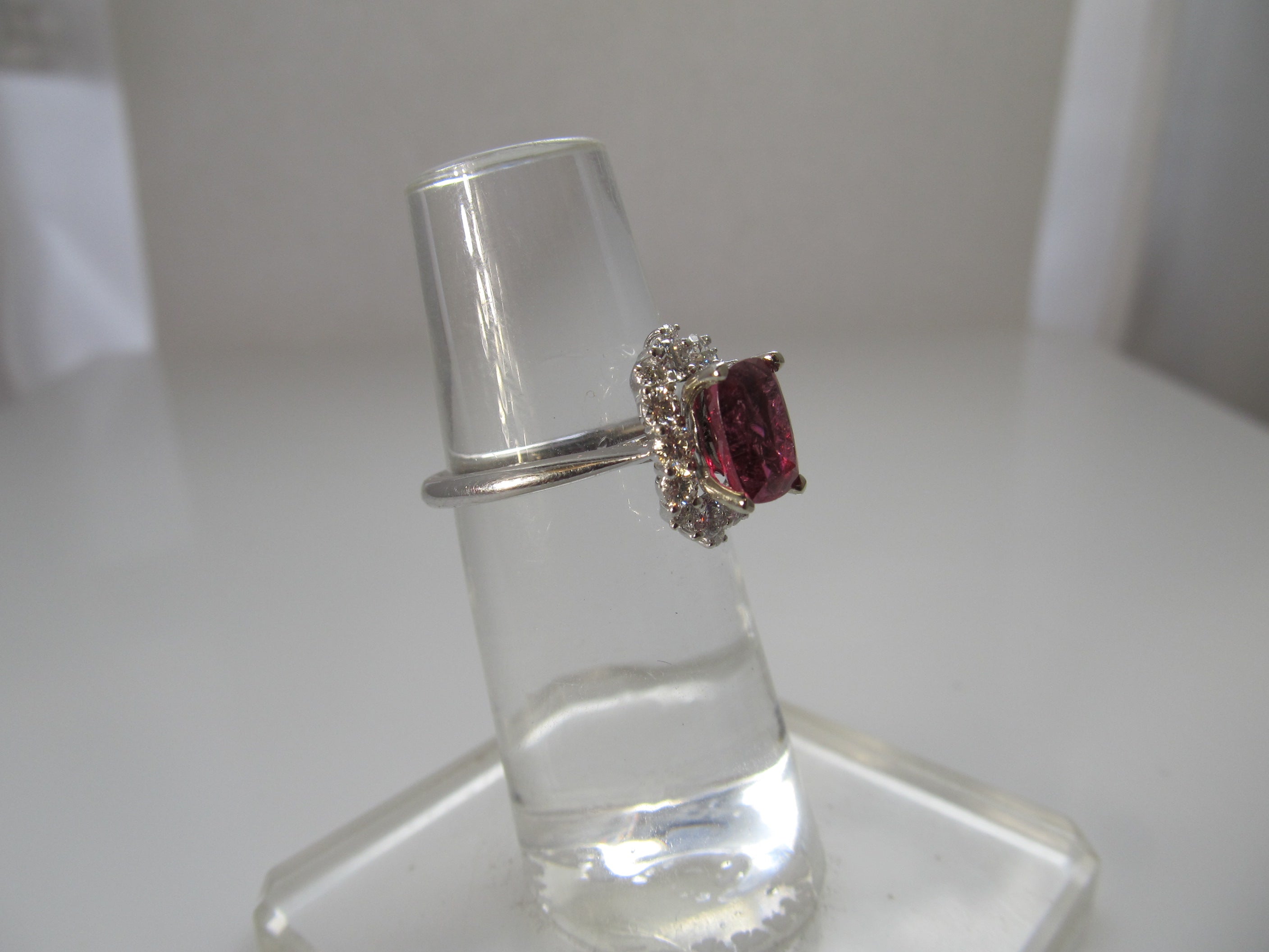 Gabriel & Co rubellite tourmaline ring