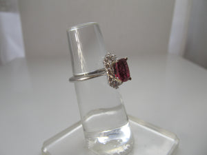 Gabriel & Co rubellite tourmaline ring