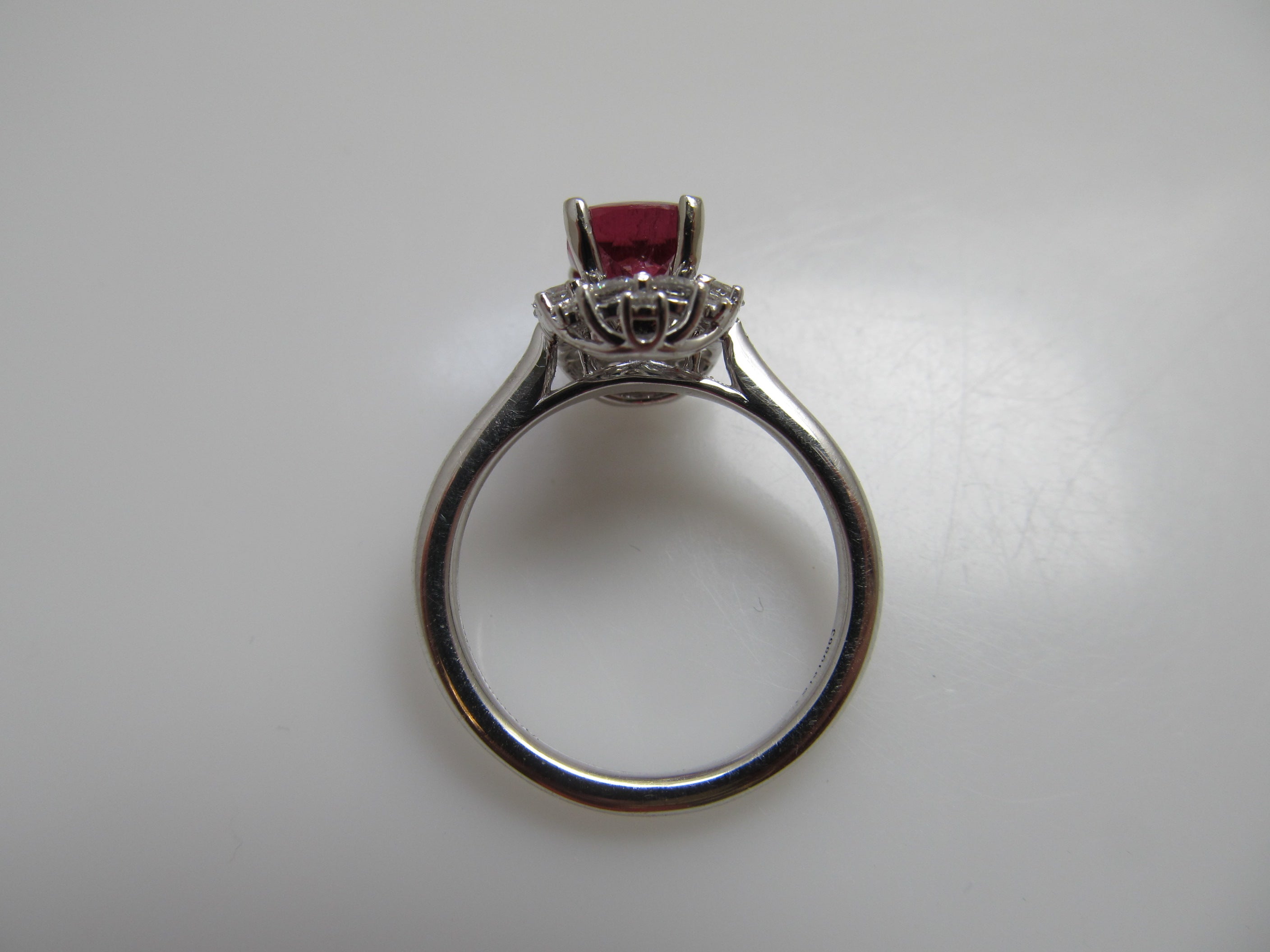 Gabriel & Co rubellite tourmaline ring