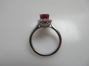 Gabriel & Co rubellite tourmaline ring