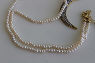 C&C Moon and pearl necklace