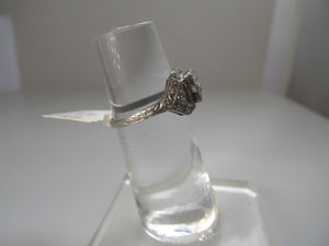 Antique platinum diamond ring