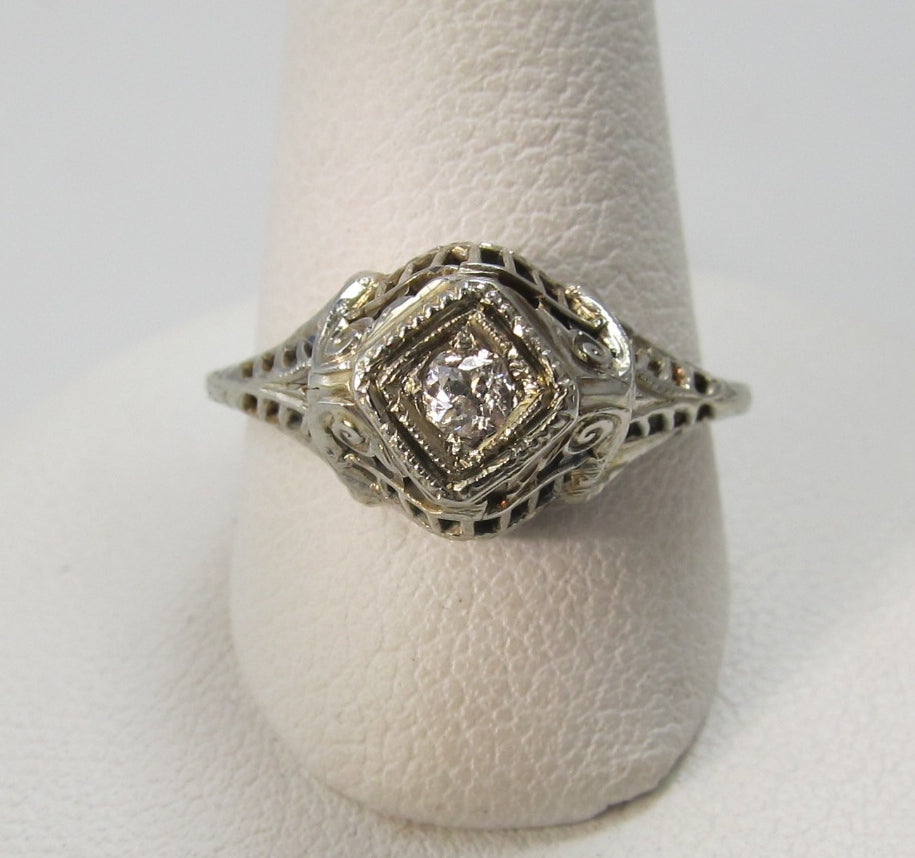 antique, diamond, ring, victorious, cape may