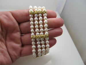 Douglas Elliott 18k diamod pearl bracelet