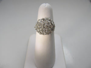 Antique 2.50ct diamond cluster ring