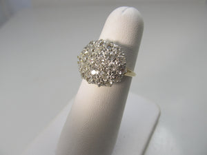 Antique 2.50ct diamond cluster ring