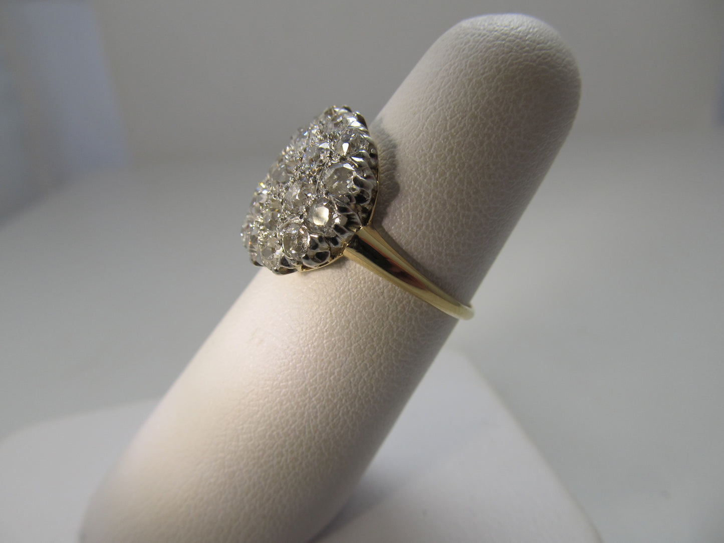 Antique 2.50ct diamond cluster ring