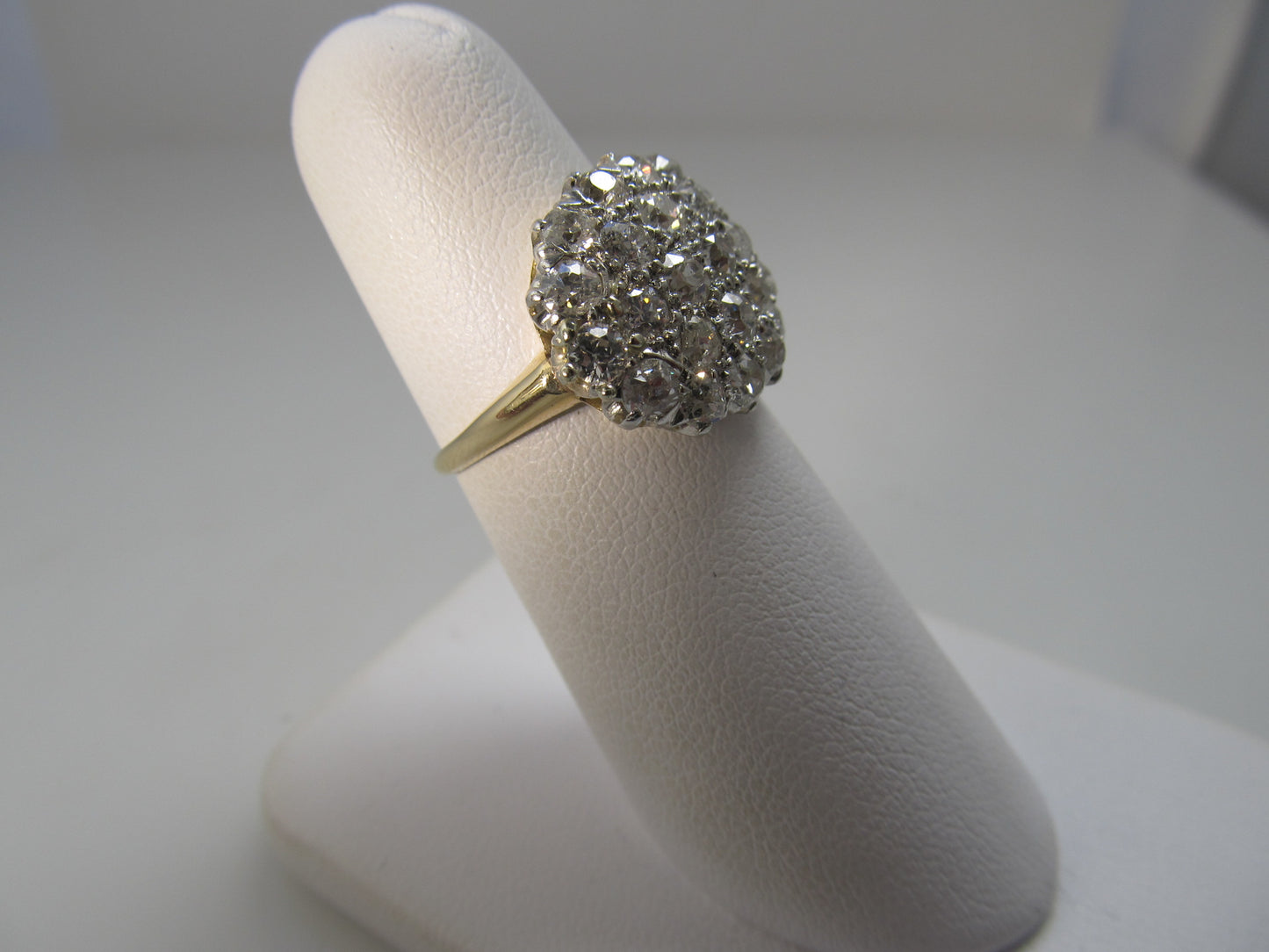 Antique 2.50ct diamond cluster ring