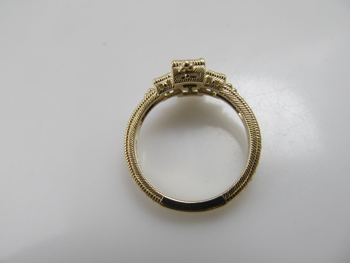 Judith Ripka tourmaline and diamond ring