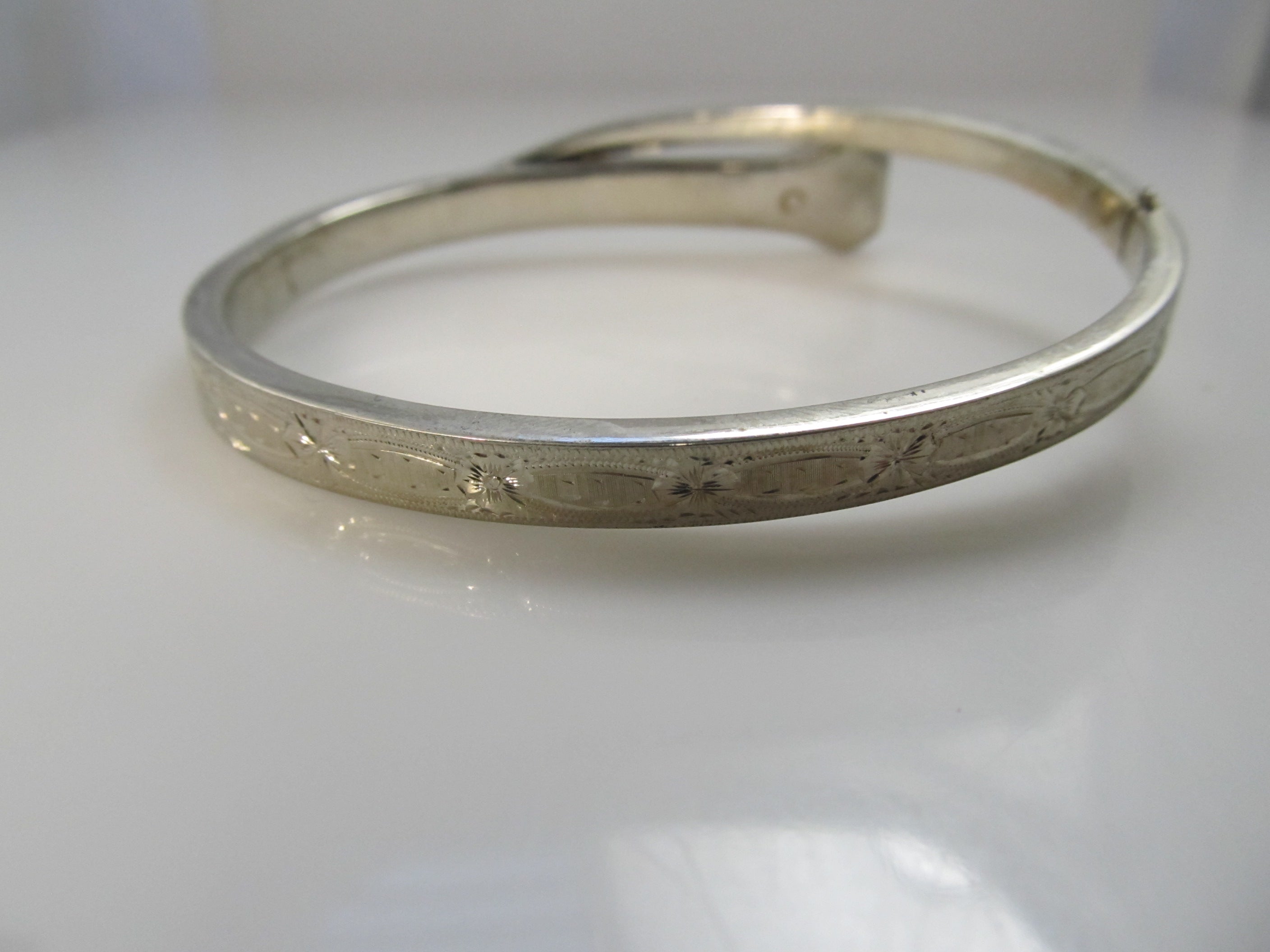 Antique equestrian nail bangle bracelet