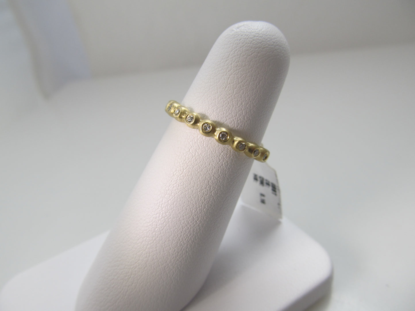 Gabriel 14k yellow gold matte finish diamond band