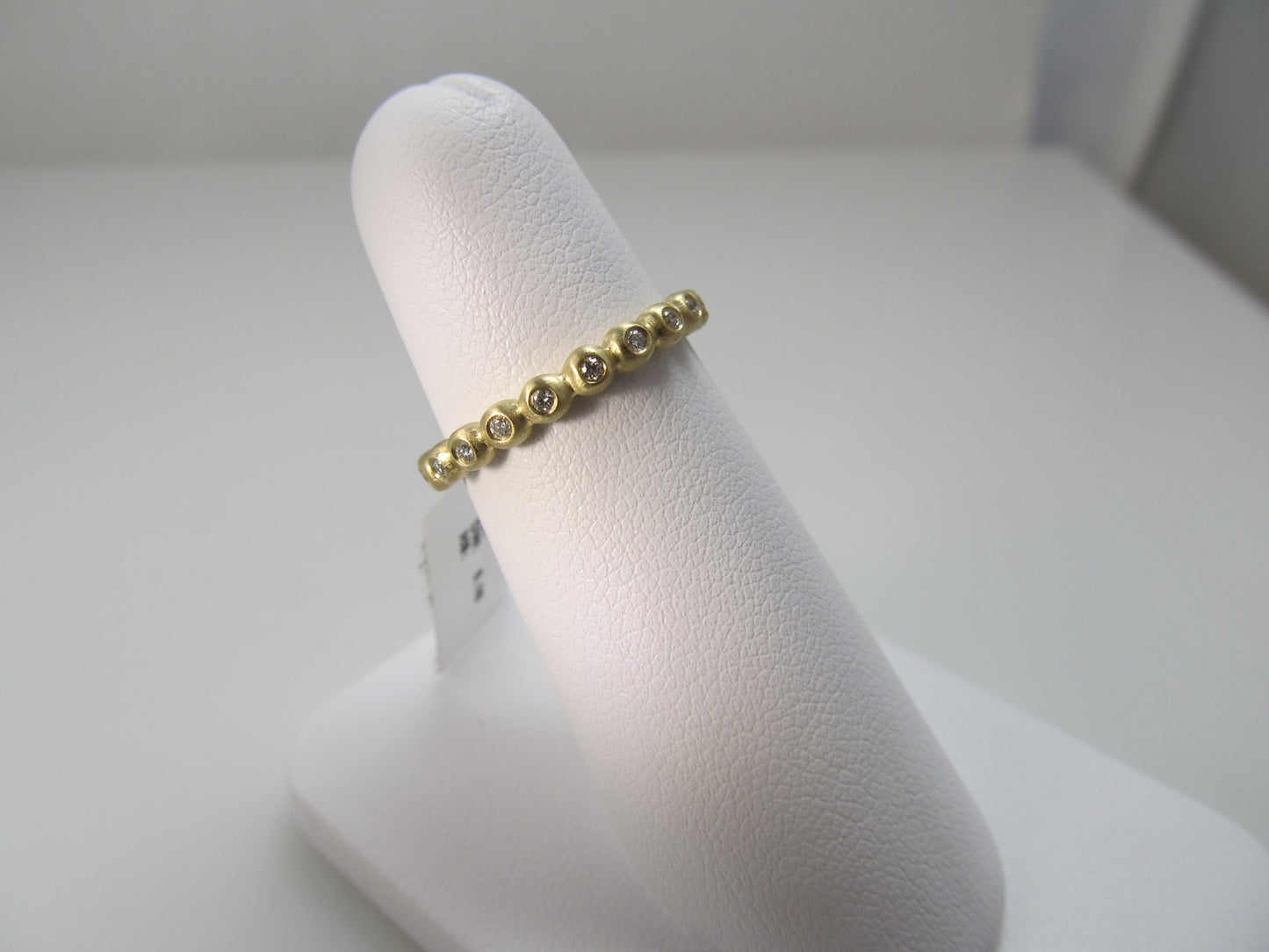 Gabriel 14k yellow gold matte finish diamond band