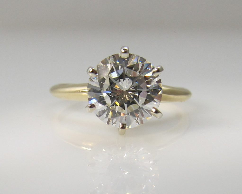 Classic tiffany set 1.94ct diamond engagement ring