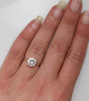 Classic tiffany set 1.94ct diamond engagement ring