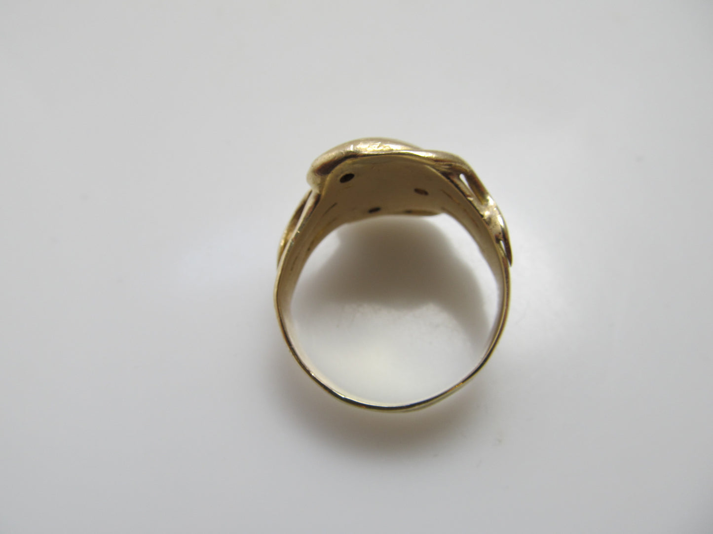 Vintage 14k yellow gold triple snake wrap ring