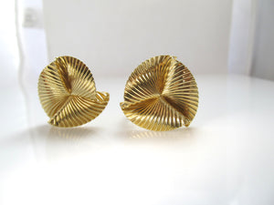 Tiffany & Co vintage 14k yellow gold clip earrings