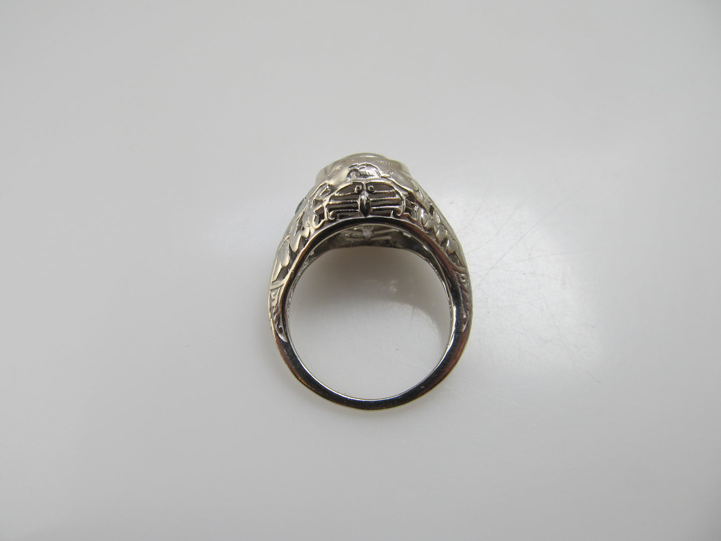Vintage sapphire diamond engagement ring