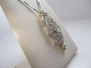 Art Deco 2.00ct diamond necklace in platinum