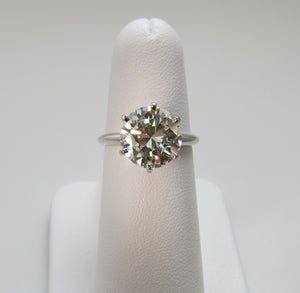 Fantastic 4.18ct diamond solitaire ring