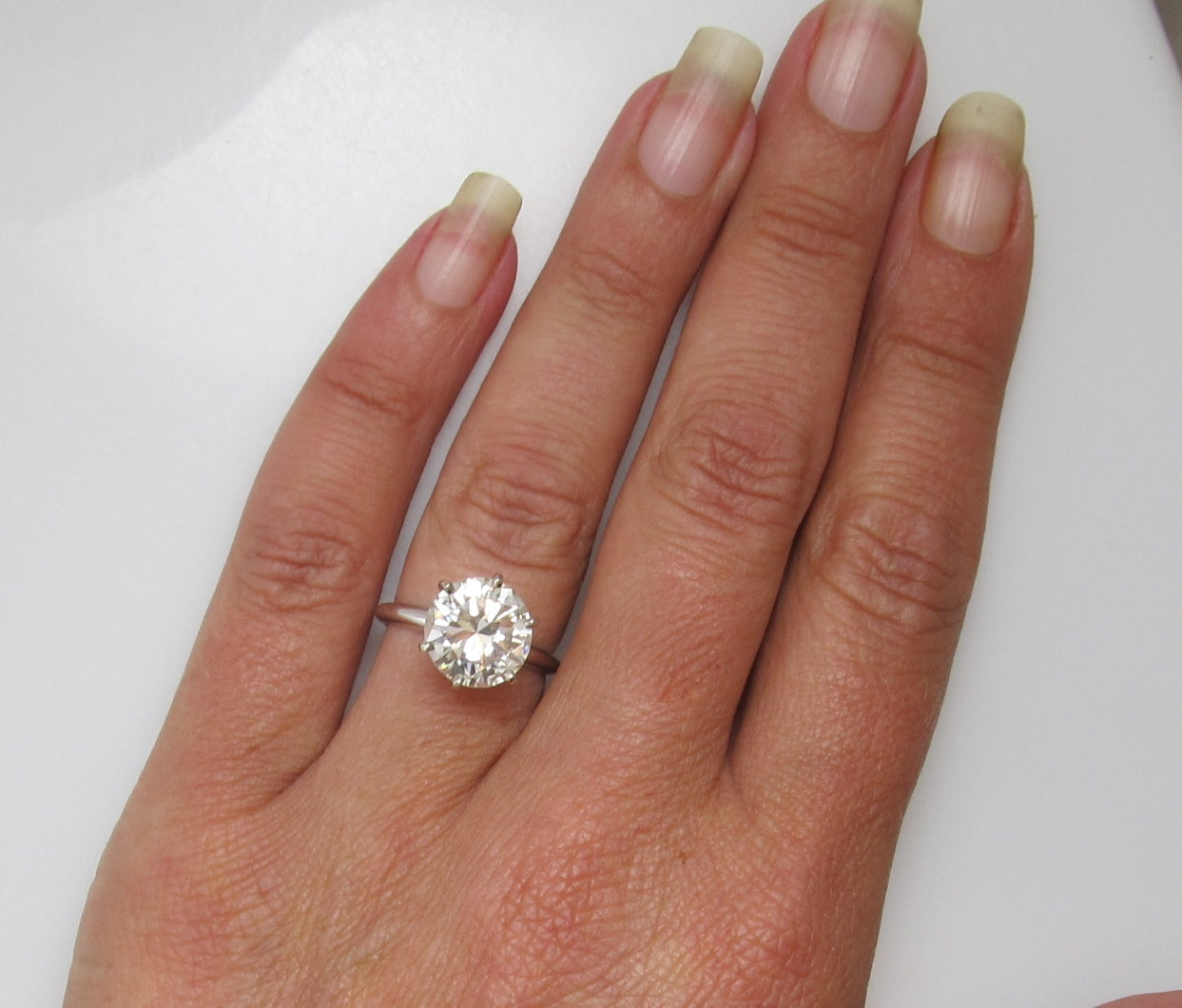 Fantastic 4.18ct diamond solitaire ring