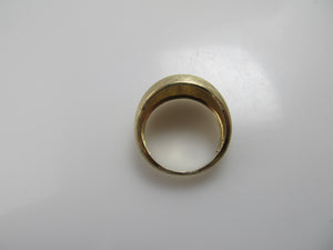 14k yellow gold matte finish band