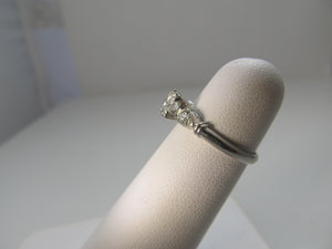 Vintage platinum diamond engagement ring