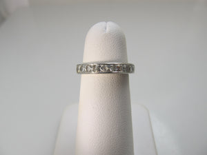 Antique French cut diamond eternity band