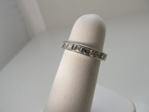 Antique French cut diamond eternity band