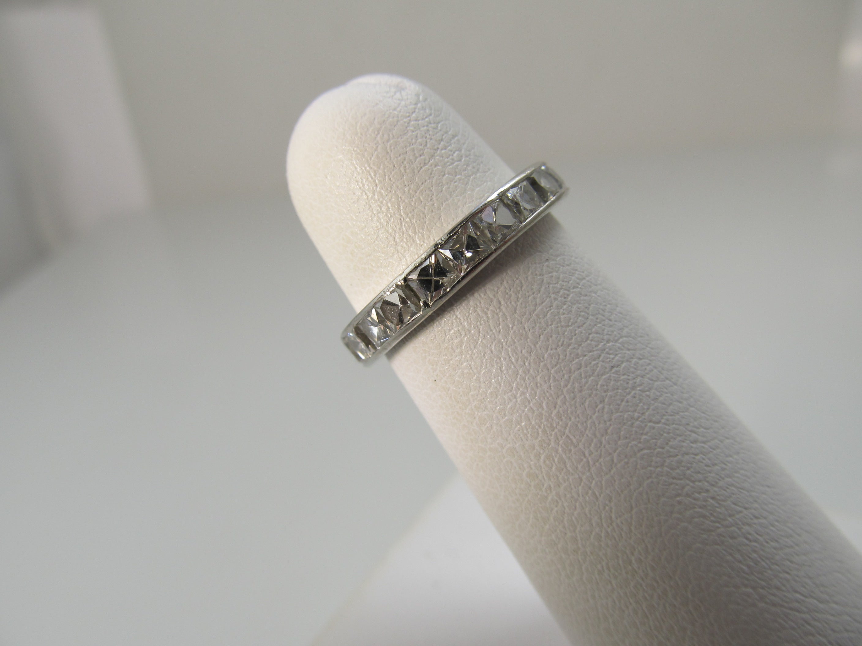 Antique French cut diamond eternity band