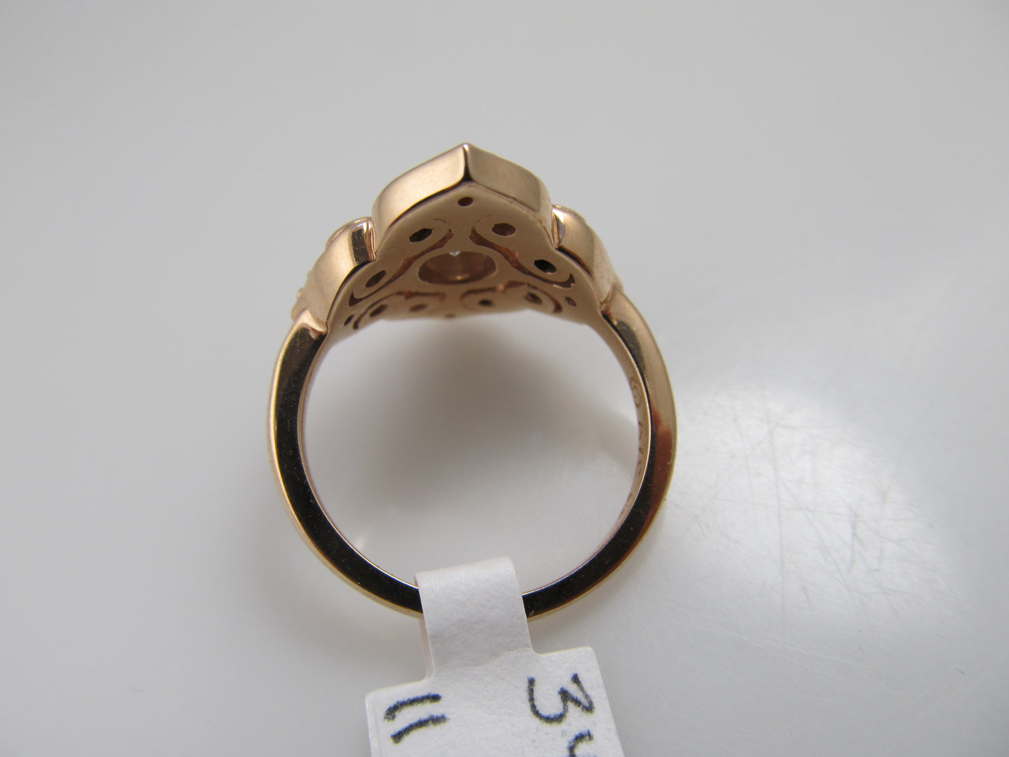 14k rose gold 1ct diamond ring