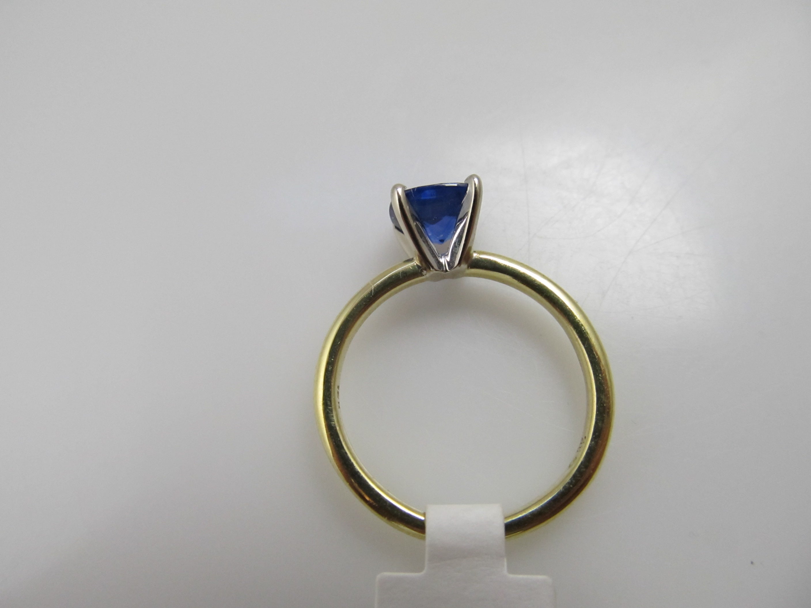 1.25ct cushion cut sapphire engagement ring