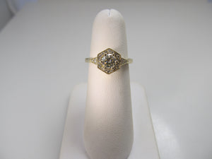 Gabriel & Co yellow gold diamond ring