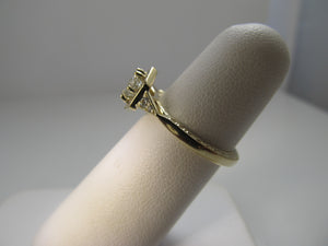 Gabriel & Co yellow gold diamond ring