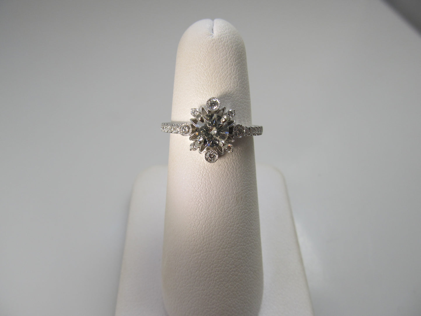 Gabriel & Co white gold diamond engagement ring