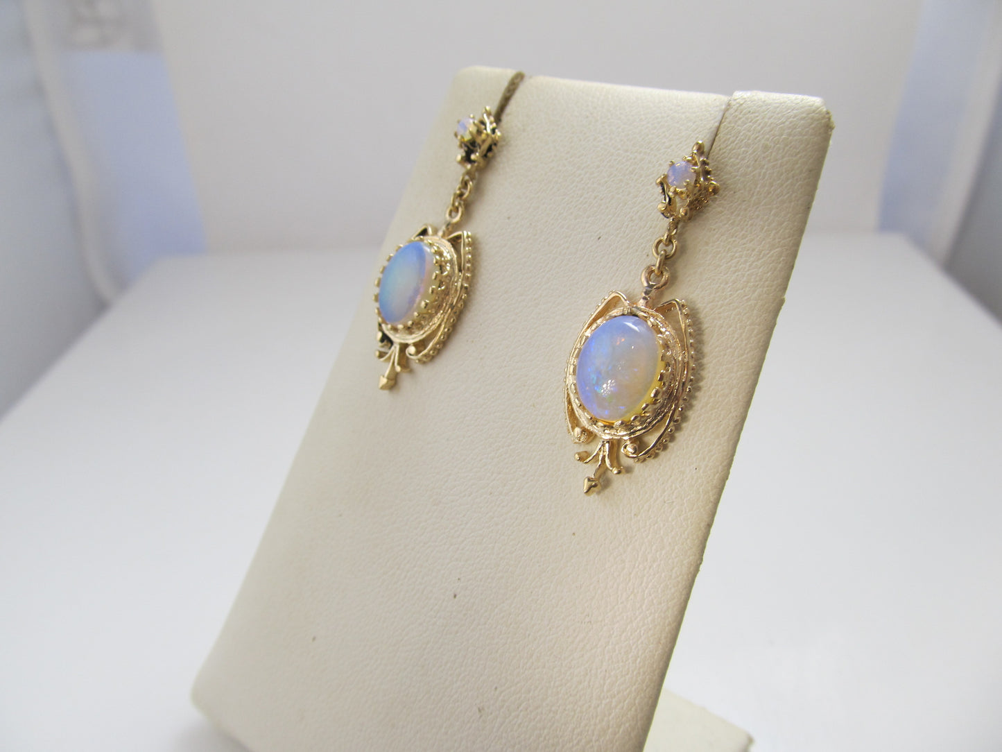 Vintage opal drop earrings