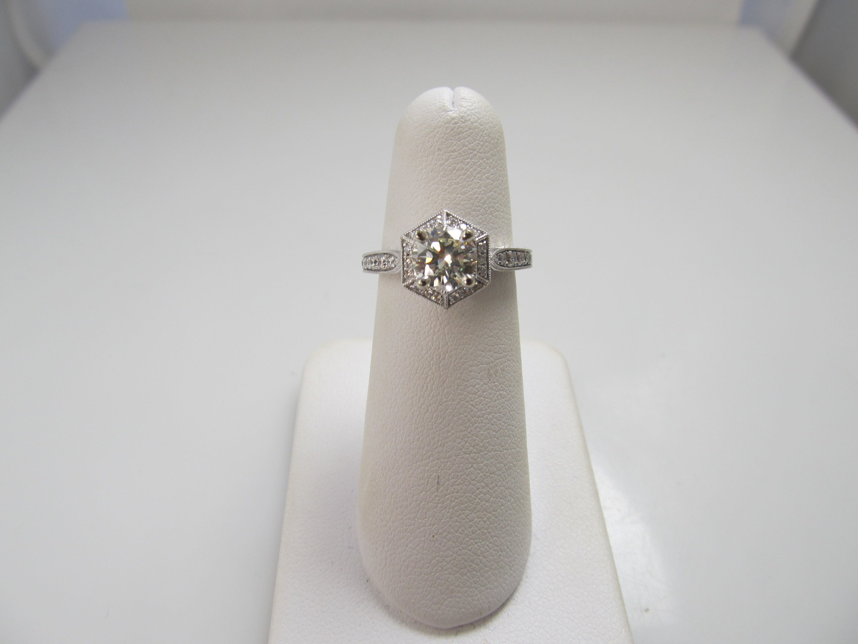 Gabriel & Co diamond engagement ring